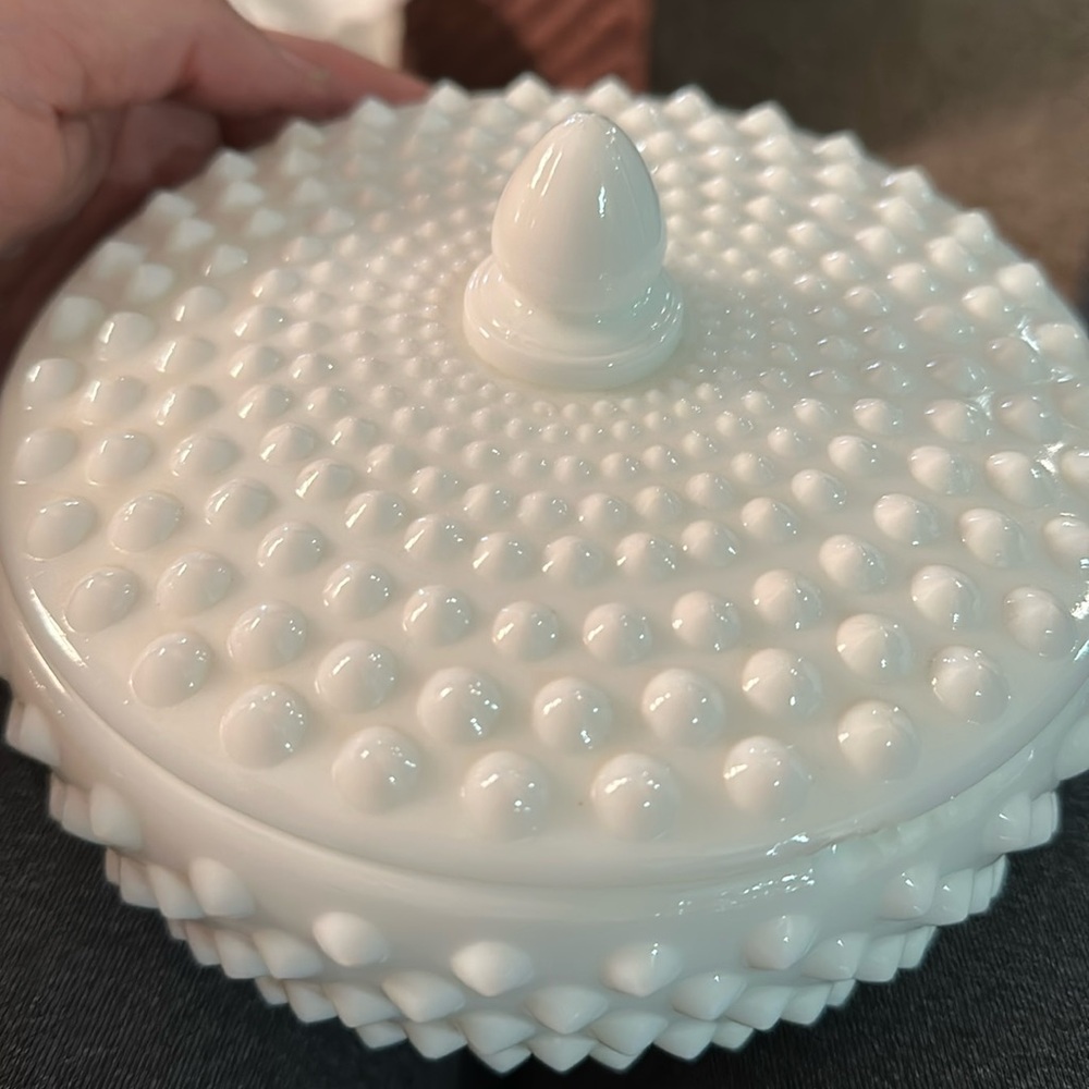 Fenton milk candy dish
